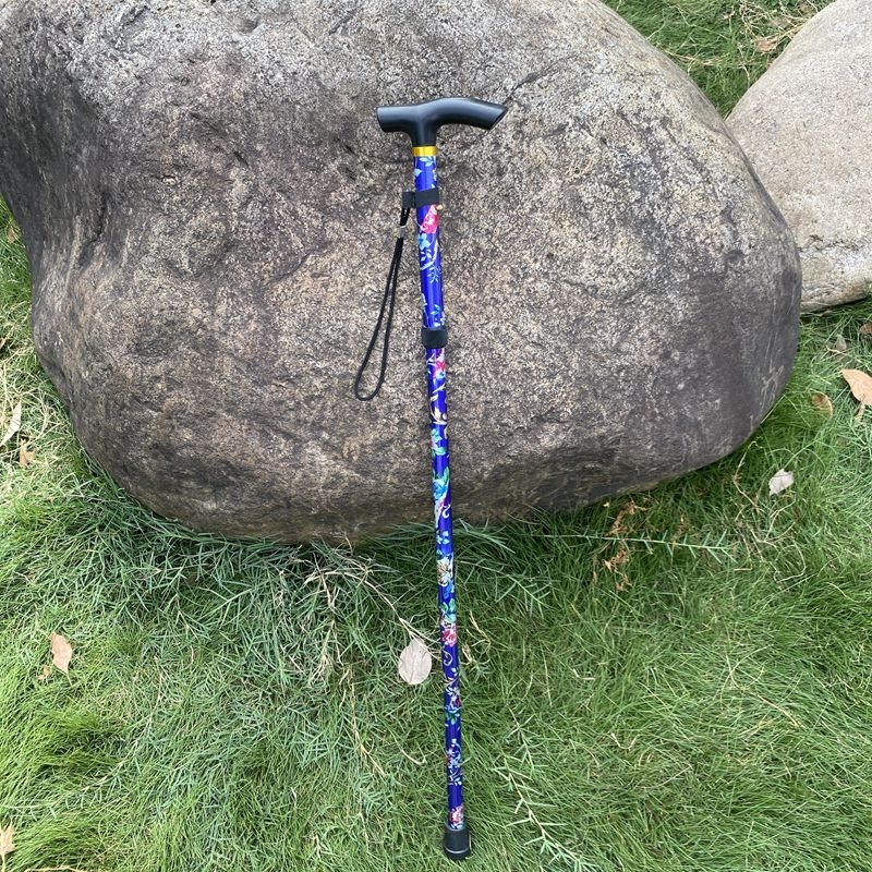 Aliuminio lydinio žygio lazda, sulankstoma teleskopinė, penkių sekcijų, lengva, svoris 250 g