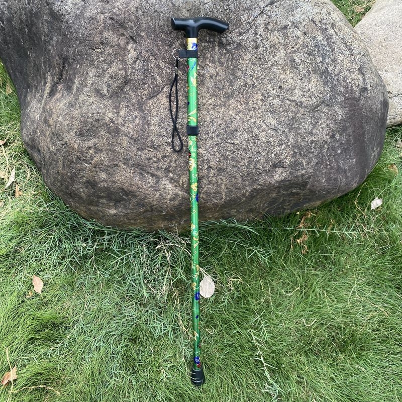 Aliuminio lydinio žygio lazda, sulankstoma teleskopinė, penkių sekcijų, lengva, svoris 250 g