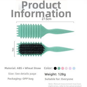 Kefa na definovanie kučier – ABS materiál, kučeravá kefа, Color ode