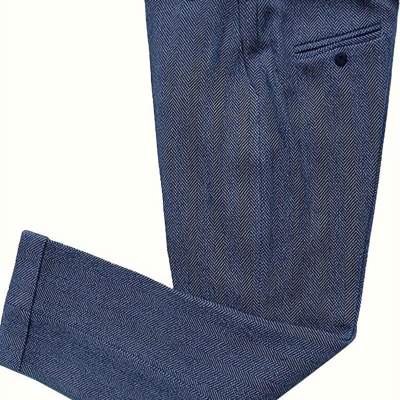 Pánsky pracovný kostým, nehorľavý corduroy s ľanovou látkou, administratívno-súdna uniforma, jar 2025