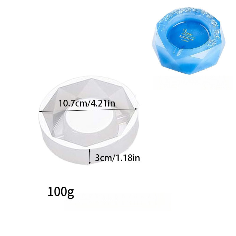 Silikónová forma na popolník pre drip-glue remeslá – Jubao Pen, model Oth-023, materiál: silikón, štýl: moderný minimalistický