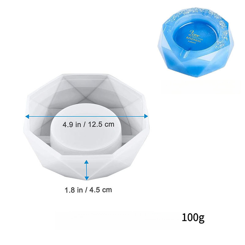 Silikónová forma na popolník pre drip-glue remeslá – Jubao Pen, model Oth-023, materiál: silikón, štýl: moderný minimalistický