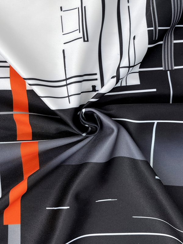 Pánske tričko s dlhým rukávom, priliehavý strih, bavlnená zmes, kockovaný vzor a výšivka, priedušné