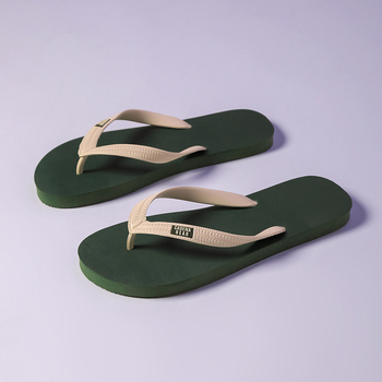 Pánske EVA flip-flopy – protišmykové, priedušné, retro hrubá podrážka, otvorený prst, na pláž