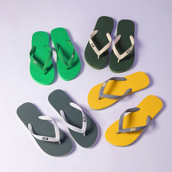 Pánske EVA flip-flopy – protišmykové, priedušné, retro hrubá podrážka, otvorený prst, na pláž