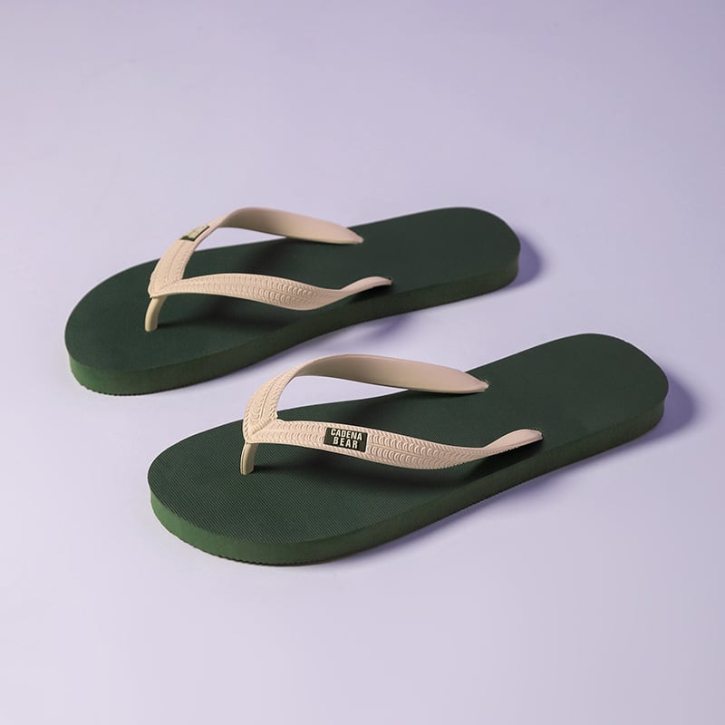 Pánske EVA flip-flopy – protišmykové, priedušné, retro hrubá podrážka, otvorený prst, na pláž