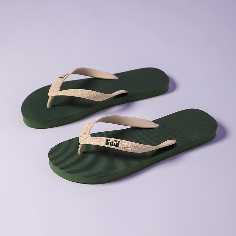 Pánske EVA flip-flopy – protišmykové, priedušné, retro hrubá podrážka, otvorený prst, na pláž