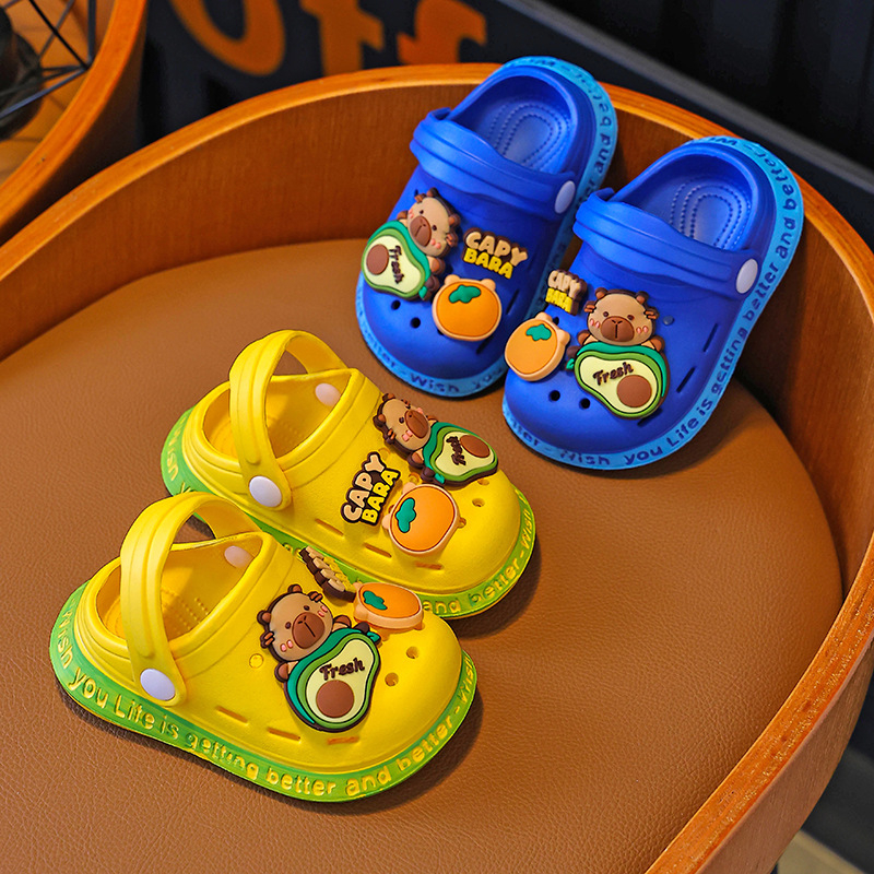 Sandale Crocs-style pentru copii, din EVA, unisex, pentru vârste 1–3 și 4–6 ani, partea superioară EVA, lansare primăvara 2025