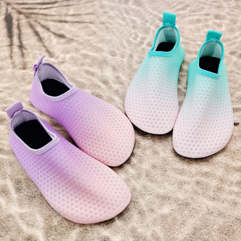 Unisex παπούτσια νερού για την παραλία με αντιολισθητική μαλακή σόλα, διαπνέον επάνω μέρος από ελαστικό υλικό, γρήγορο στέγνωμα, σόλα TPR
