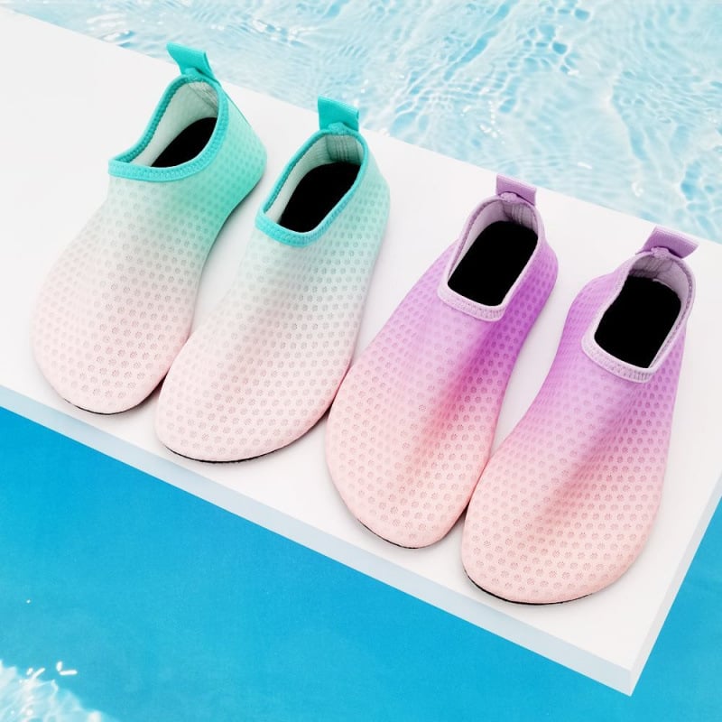 Unisex παπούτσια νερού για την παραλία με αντιολισθητική μαλακή σόλα, διαπνέον επάνω μέρος από ελαστικό υλικό, γρήγορο στέγνωμα, σόλα TPR