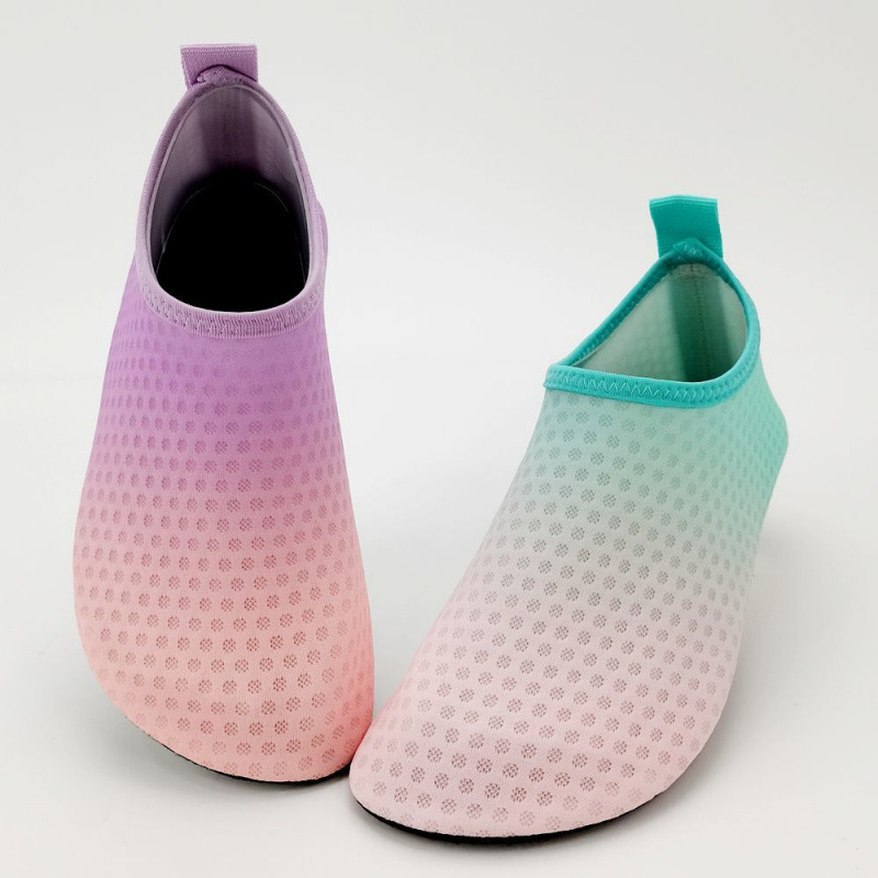 Unisex παπούτσια νερού για την παραλία με αντιολισθητική μαλακή σόλα, διαπνέον επάνω μέρος από ελαστικό υλικό, γρήγορο στέγνωμα, σόλα TPR