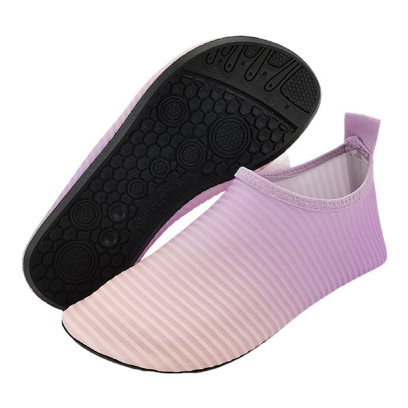 Unisex παπούτσια νερού για την παραλία με αντιολισθητική μαλακή σόλα, διαπνέον επάνω μέρος από ελαστικό υλικό, γρήγορο στέγνωμα, σόλα TPR