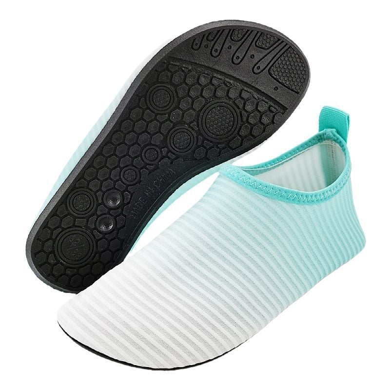Unisex παπούτσια νερού για την παραλία με αντιολισθητική μαλακή σόλα, διαπνέον επάνω μέρος από ελαστικό υλικό, γρήγορο στέγνωμα, σόλα TPR