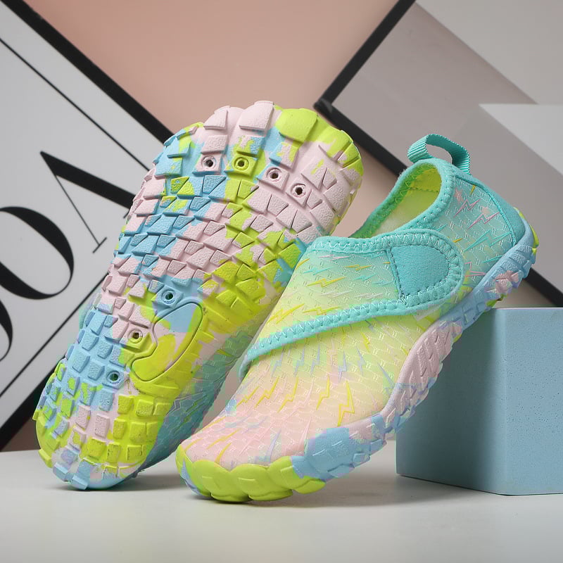 Παιδικά παπούτσια για περάσματα ποταμών – γρήγορο στέγνωμα, διαπνοή, αντιολισθητικά, χαμηλό άνω μέρος, EVA μεσαία σόλα και καουτσούκ εξωτερική σόλα