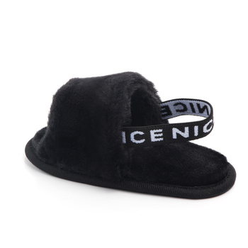 Sandale pentru copii mici (12–48 luni) – partea superioară din fleece coral, respirante, anti-derapare, durabile, închidere Velcro