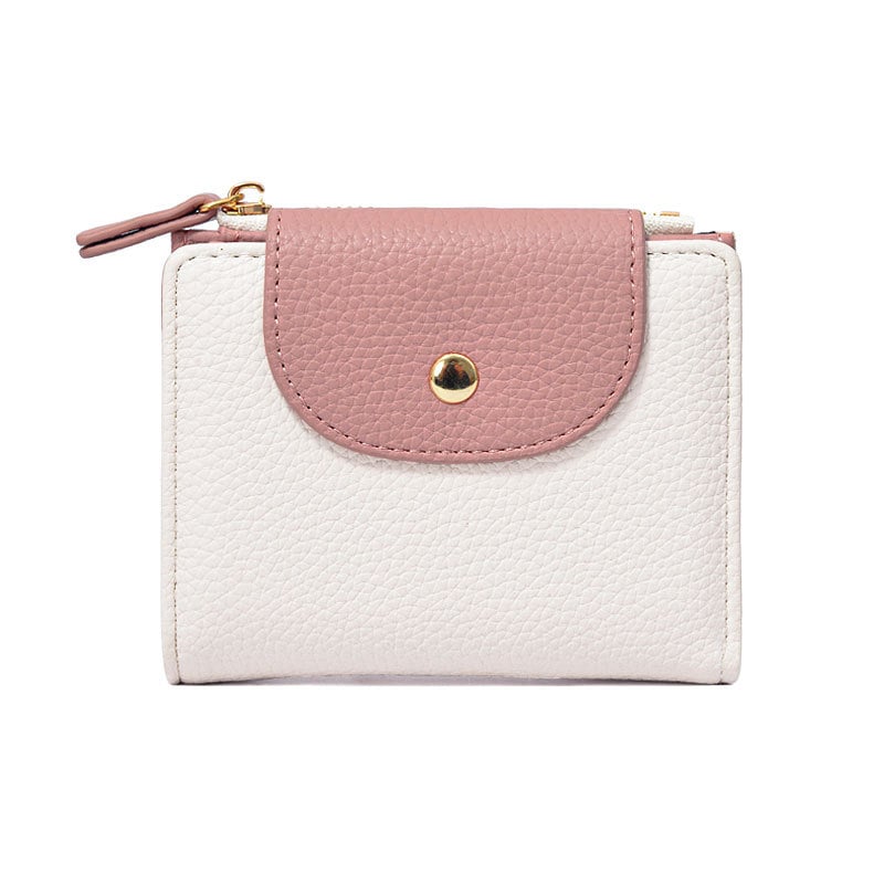 Dámska PU peňaženka na mince, bifold mini úložná taška, ultraľahká, proti krádeži, jednofarebná, veľká kapacita, EASTERN STAR