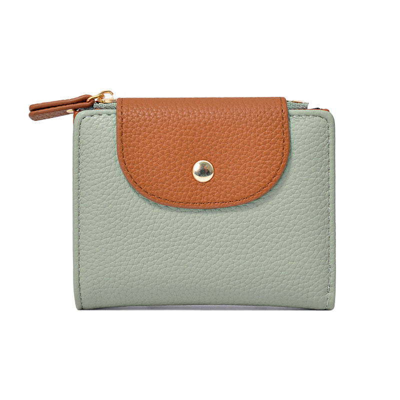 Dámska PU peňaženka na mince, bifold mini úložná taška, ultraľahká, proti krádeži, jednofarebná, veľká kapacita, EASTERN STAR