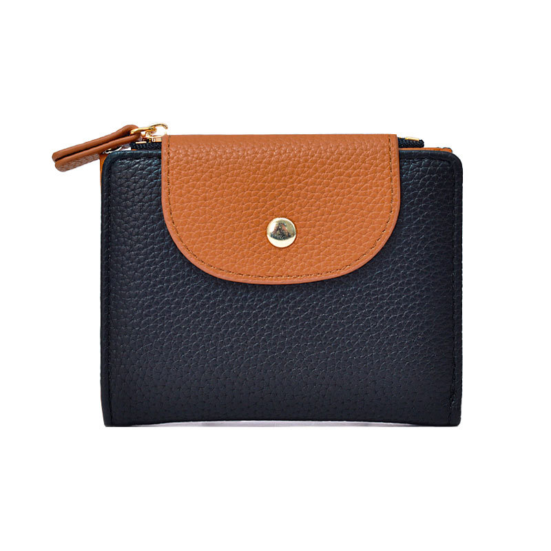 Dámska PU peňaženka na mince, bifold mini úložná taška, ultraľahká, proti krádeži, jednofarebná, veľká kapacita, EASTERN STAR