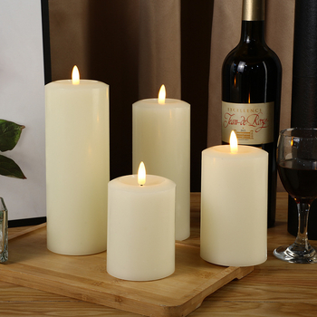 Elektronická sviečka, cylindrického tvaru, plastová, s diaľkovým ovládaním a prispôsobením