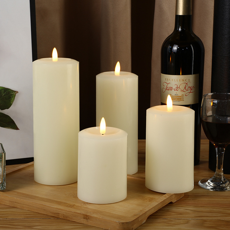 Elektronická sviečka, cylindrického tvaru, plastová, s diaľkovým ovládaním a prispôsobením