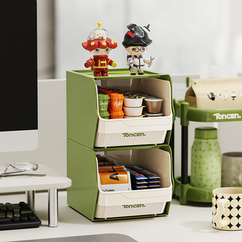 Ράφι αποθήκευσης τσαγιού και καψουλών καφέ — PET+PP, ιαπωνικού στυλ, επιτραπέζιο και τοίχου, κυκλοφόρησε το 2025