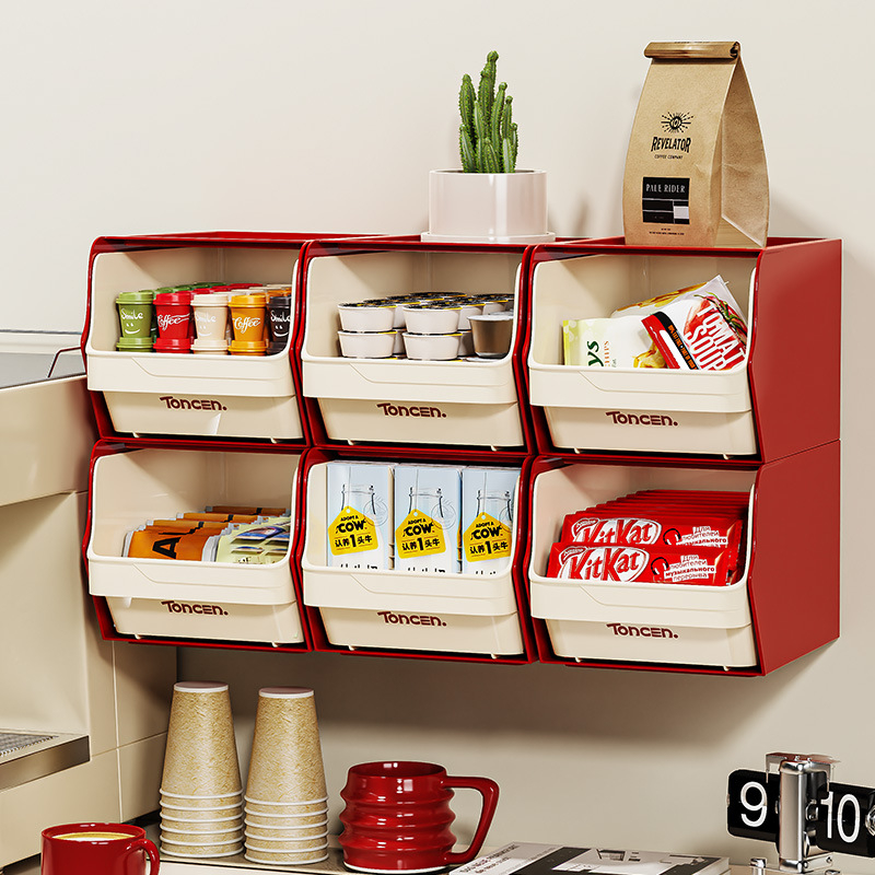 Ράφι αποθήκευσης τσαγιού και καψουλών καφέ — PET+PP, ιαπωνικού στυλ, επιτραπέζιο και τοίχου, κυκλοφόρησε το 2025