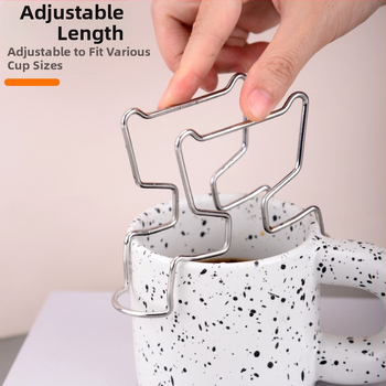 Nerezová oceľová držiak na kávový filter pre drip kávu — moderný minimalistický dizajn