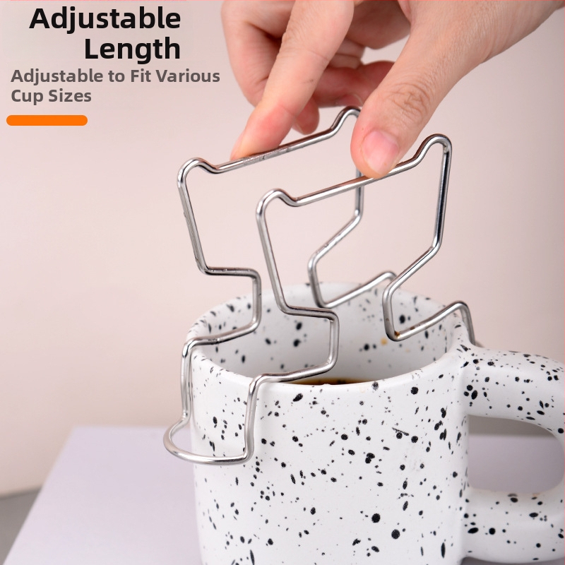 Nerezová oceľová držiak na kávový filter pre drip kávu — moderný minimalistický dizajn