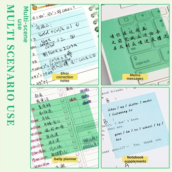 Brick-stila līmētas piezīmes un memo etiķetes, līmēšana: Jā, zīmols: yj, caurspīdīgas etiķetes, IP statuss: Nav autorizēts