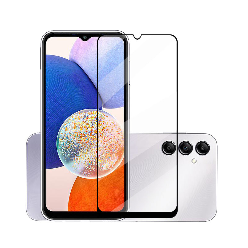 Temperēta stikla ekrāna aizsargs Samsung Galaxy A14/A24/A34/A54 – pilns ekrāns, izturīgs pret sprādzienu, pret putekļiem, pret nospiedumiem, pret krišanu