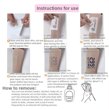 Nálepka na tetovanie na ruku s motívom modlitby – vodotesná, dlhodobá, polopermanentná, realistický dizajn