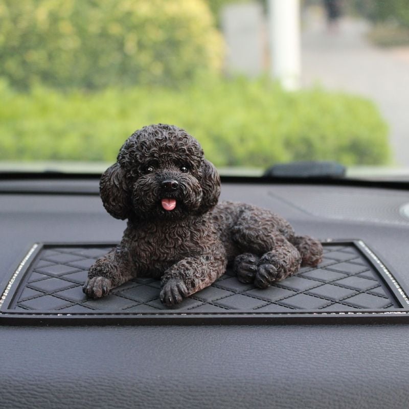 Αξεσουάρ εσωτερικού αυτοκινήτου: μοντέλο κουταβιού για κεντρική κονσόλα, μοντέρνος σχεδιασμός, συνθετική ρητίνη, ευλογία