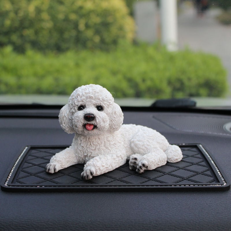 Αξεσουάρ εσωτερικού αυτοκινήτου: μοντέλο κουταβιού για κεντρική κονσόλα, μοντέρνος σχεδιασμός, συνθετική ρητίνη, ευλογία