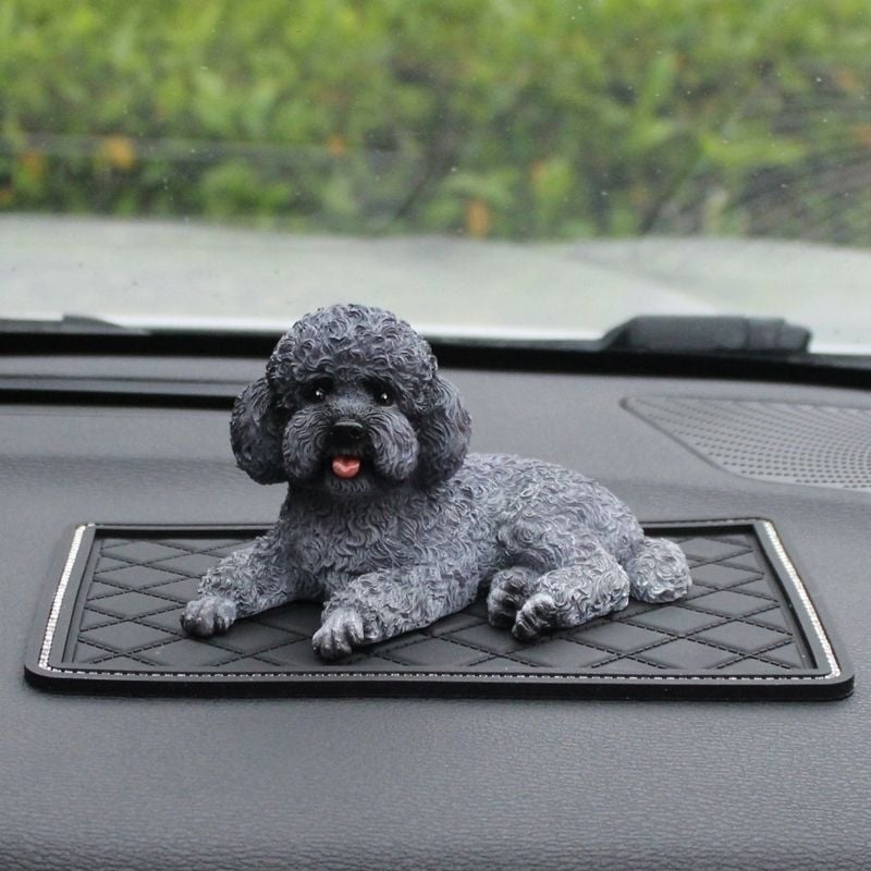 Αξεσουάρ εσωτερικού αυτοκινήτου: μοντέλο κουταβιού για κεντρική κονσόλα, μοντέρνος σχεδιασμός, συνθετική ρητίνη, ευλογία