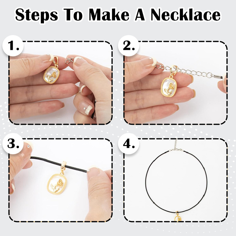 DIY náhrdelník šnúr – voskovaný drôt zliatina, elektroplátované (letné 2025)