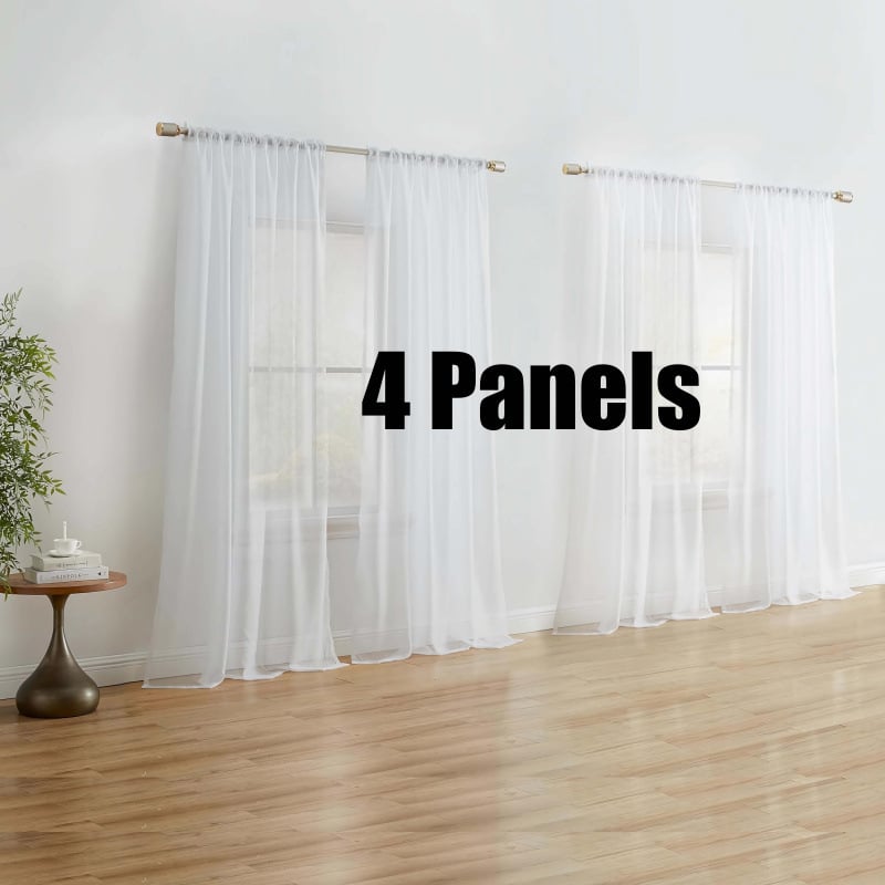 Panel závesov na okno, model J5432, priehľadný a svetlostopný materiál