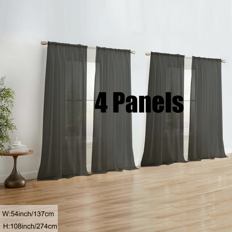 Panel závesov na okno, model J5432, priehľadný a svetlostopný materiál