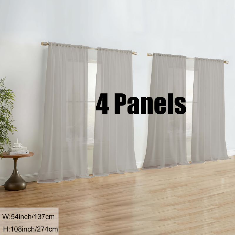 Panel závesov na okno, model J5432, priehľadný a svetlostopný materiál