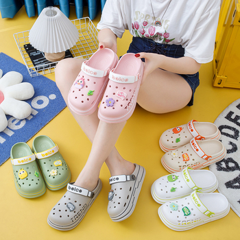 Batai su skylutėmis – unisex; viršus EVA; padas EVA; pado storis 1–3 cm