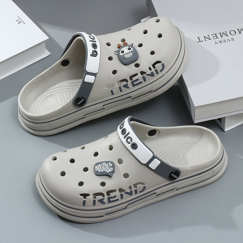 Batai su skylutėmis – unisex; viršus EVA; padas EVA; pado storis 1–3 cm