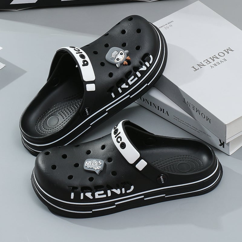 Batai su skylutėmis – unisex; viršus EVA; padas EVA; pado storis 1–3 cm