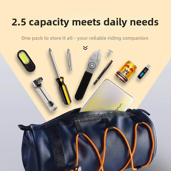 Велосипедна чанта за предната горна тръба и кормило — водоотблъскваща кожа; XY Universal; многофункционална чанта за велосипед