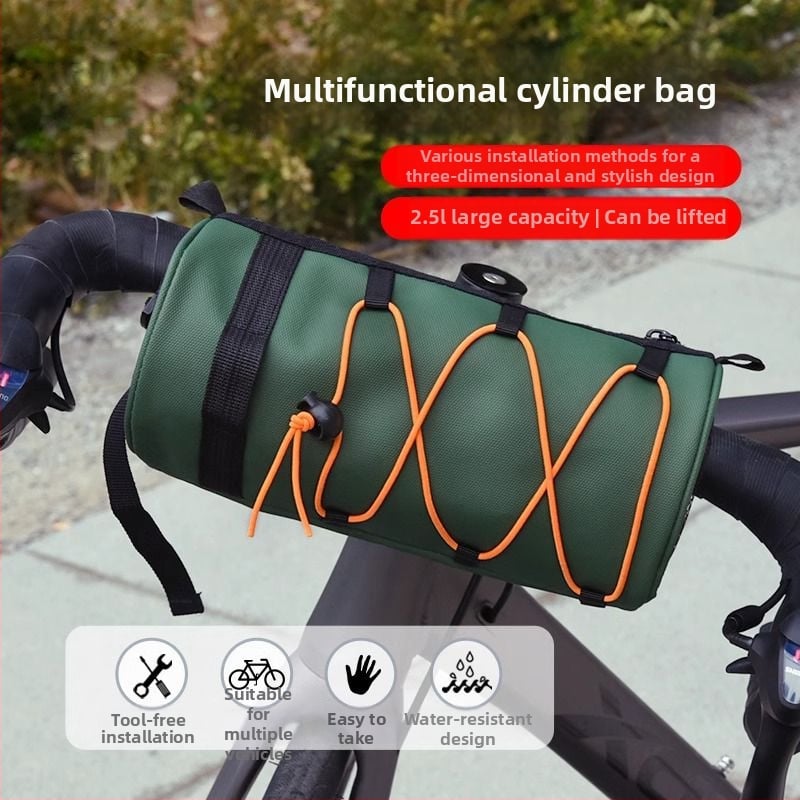 Велосипедна чанта за предната горна тръба и кормило — водоотблъскваща кожа; XY Universal; многофункционална чанта за велосипед