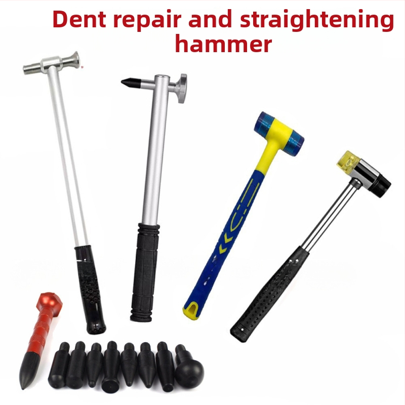 Sada nástrojov na opravu preliačín karosérie: nivelovacie kladivo, nylonové kladivo na tvarovanie konkávnych/konvexných výmoľov, model 0012, značka Orange car maintenance tools