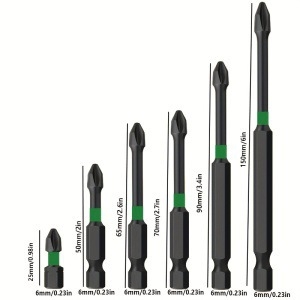 Elektrická skrutkovačka s krížovou hlavou, magnetický prsten z wolframovej ocele, vysoká tvrdosť, protišmykový bit