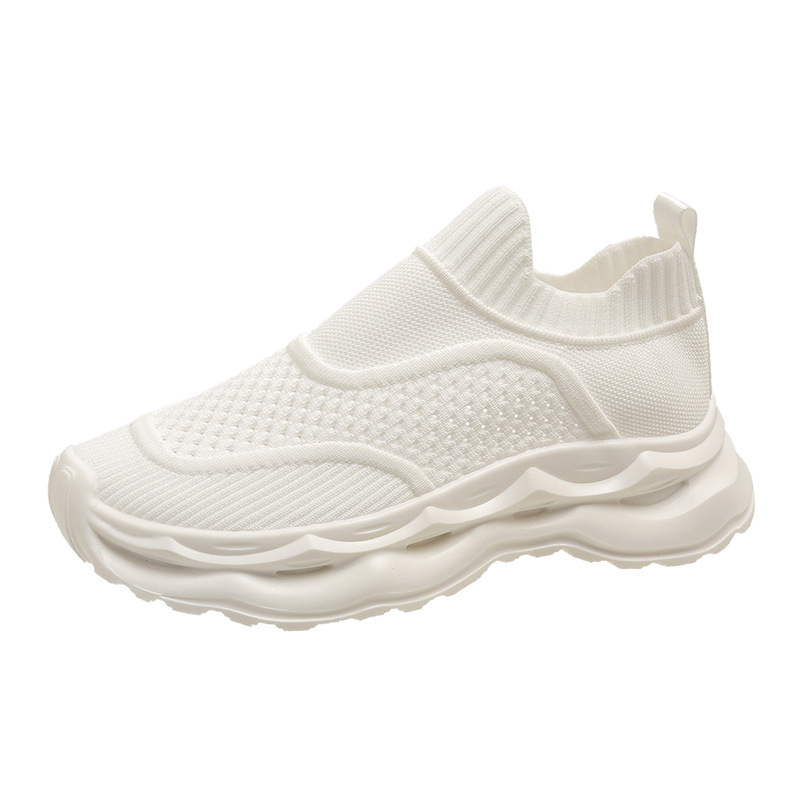 Sportos, kényelmes slip-on cipő textil felsőrésszel, légáteresztő, könnyű, gumitalp