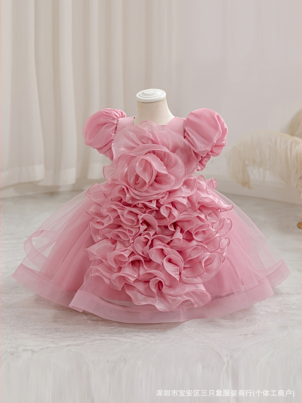 Dievčenské princezné šaty, sieťovinový materiál, hlavný materiál bavlna 95%, podšívka bavlna 20%, štýl: princezná