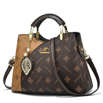 Geantă de damă crossbody cu panouri contrastante, piele PU, formă orizontal pătrată, închidere cu fermoar, căptușeală poliester