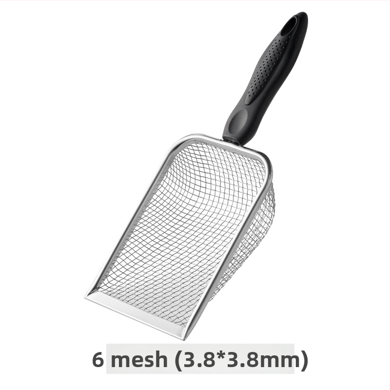 Mačacia lopatka na stelku s jemnými otvormi, nerezová oceľ a PP