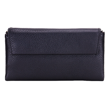 Dámska peňaženka z pravej kože s veľkou kapacitou, viacerými priečinkami na karty a vreckom na telefón (Materiál: Prírodná koža; Typ kože: prvá vrstva hovädzej kože; Vzor: jednofarebný; Sezóna: jar 2023; Funkcia: Ukladanie kariet a peňazí)